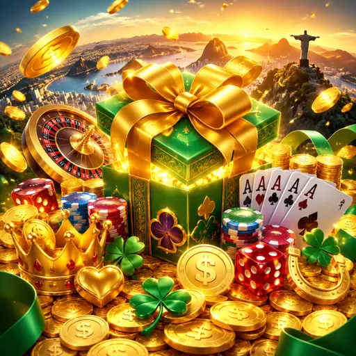 Selo do bônus de boas-vindas com moedas douradas, 100% até R$ 500