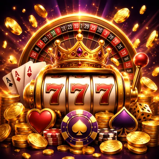 Rolos de slots coloridos girando na tela de um celular